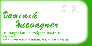 dominik hutvagner business card
